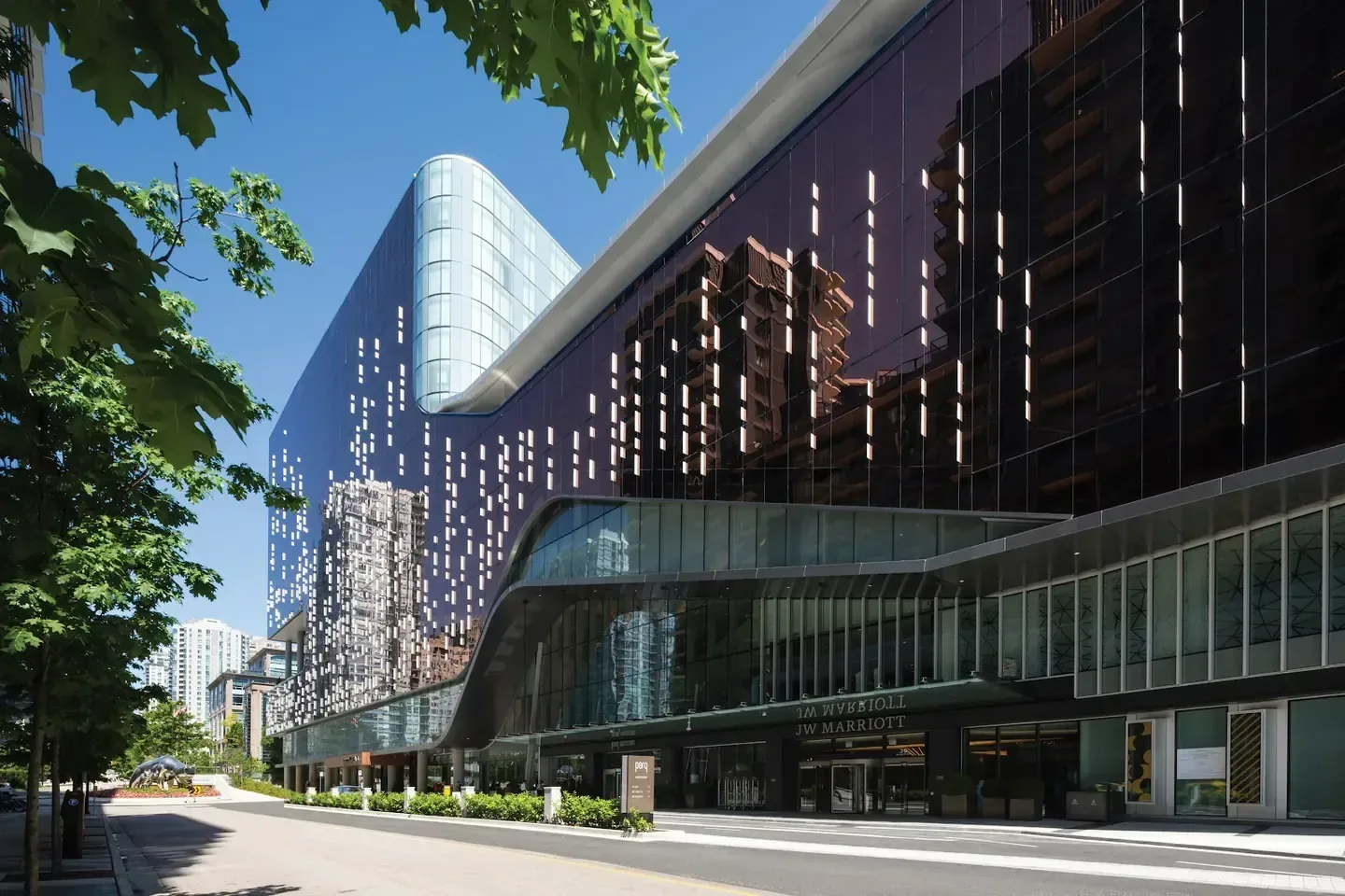 JW Marriott Parq Vancouver exterior detail